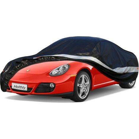 10-Schicht Autoabdeckung Wasserdicht Atmungsaktiv für Porsche Cayman (1996-2023) Schwarz (1/5)