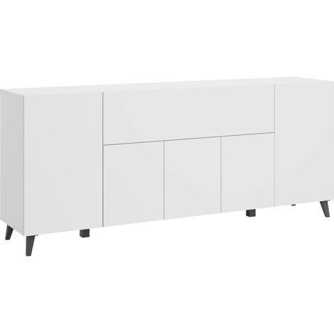 Buffet Levtive 103, Blanc, 76x180cm, Le nombre de portes: 038cm, Stratifié (1/5)