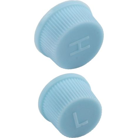 200Pcs A/C Valve Core Service Port For R134a R12, High Low Side Dust Cover M9 M10, Blue ABS Leak-Proof Set (1/5)