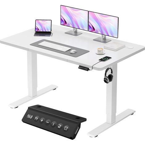 Bureau Assis-Debout Électrique 120x60cm, USB (1/5)