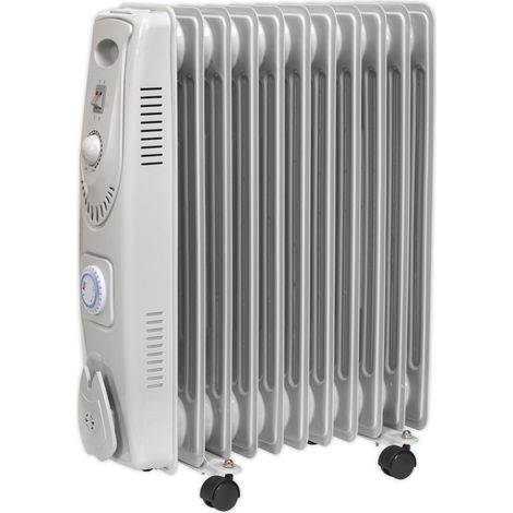 Sealey 11-Element Oil Filled Radiator with Timer 2500W/230V RD2500T (1/5)