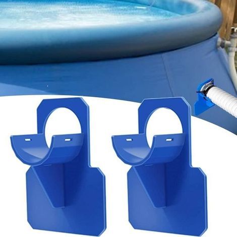 Pool Hose Supports - Intex and Bestway - 2 Pieces - Diameter 37MM - Blue (1/4)