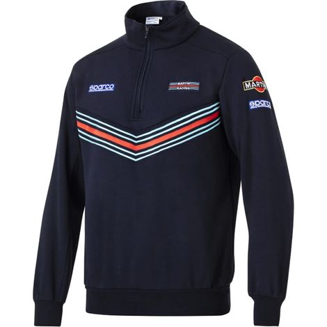 Felpa da lavoro Sparco Half Zip Martini Racing 013037MR - XL