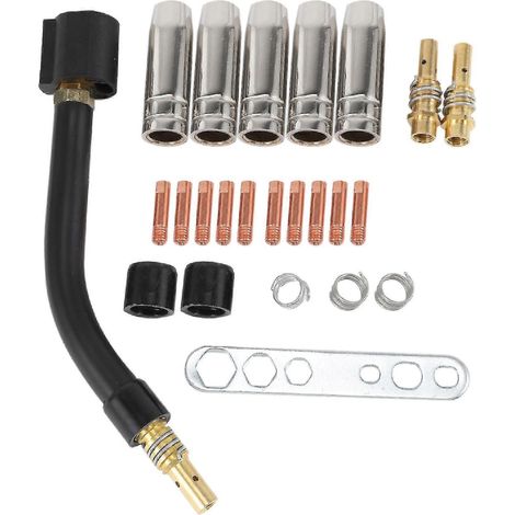 Kit de 24 pièces d'usure pour tubes de contact MIG/MB15 - Accessoires de soudage MIG