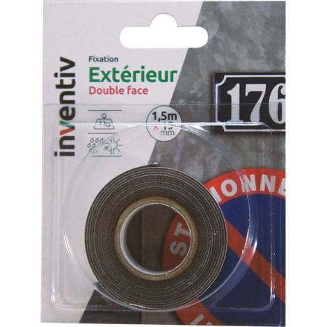 Adhésif Mousse Extérieur Double Face 1m - INVENTIV