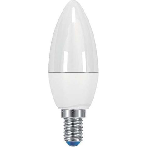 5PZ LAMPADA LED OLIVA OPALE E14   - 7.5w - 4000°K natur.- 806 lm - 280° - 38x11