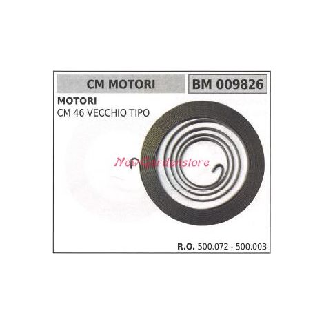 Molla avviamento CM MOTORI motopompa CM 46 TIPO VECCHIO 009826