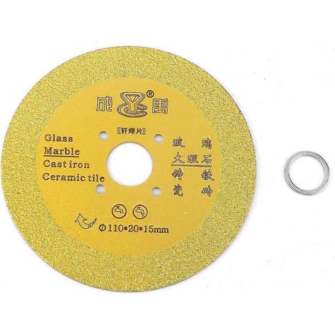 110 mm Diamanttrennscheibe, gelötetes Sägeblatt für Keramik, Glas und Steine (01)