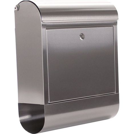 Boîte aux lettres Rondello H.435mm L.385mm P.140mm gris VA DIN C4 ROTTNER