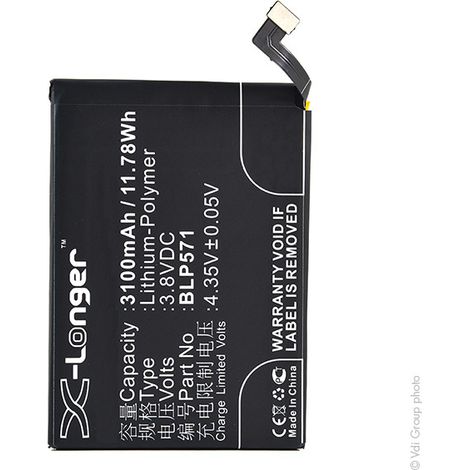 NX - Batterie téléphone, smartphone, GSM pour Oneplus 3.8V 3100mAh - BLP571 (1/3)