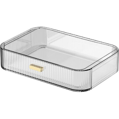 Organisateur de maquillage grande capacité avec tiroirs empilables, organisateur de cosmétiques pour les soins de la peau, organisateur et rangement pour coiffeuse et plan de travail, organisateur ant