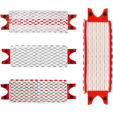 Lot de 3 recharges serpillère Vileda Ultramax – Microfibre – Pour balai lavage sol – Réutilisable (1/5)