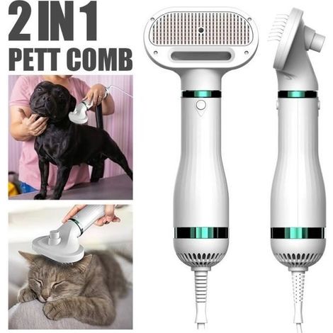 Dryer heated cat dog seche-poils toilet + Comb brush sliding Suitable to chatons 2 in 1 (1/4)