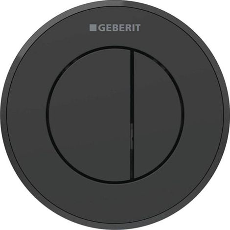 Geberit - Fernauslösung der Spülung Typ 10, 2-Mengen-Spülung, easy to clean,schwarz matt 116.055.16.1 (1/4)