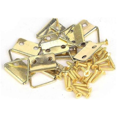 Lot de 50 crochets de suspension murale en fer pour cadres photo, diamètre 22-53 mm. (1/5)