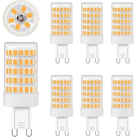 G9 LED 10W, Ampoules LED G9 Blanc Chaud 2700K Equivalence Incandescence 80W Lumière 900LM G9 Ampoules AC 220V Lumineux 360º Large Angle de Faisceau 862835 SMD Non Dimmable Lot de 6 [Classe énergétique (1/4)