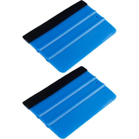 2 Pièces Raclette à Décalcomanie en Plastique Feutre en Flanelle, Outil Solide pour Film de Protection Voiture et Covering Pare-Chocs Auto, Petite Raclette (1/5)