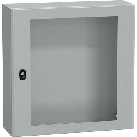 Nsys3d6620t Coffret Métallique étanche Ip66 - 600x600x200 - Porte Vitrée - Spacial S3d - Schneider Electric (1/3)