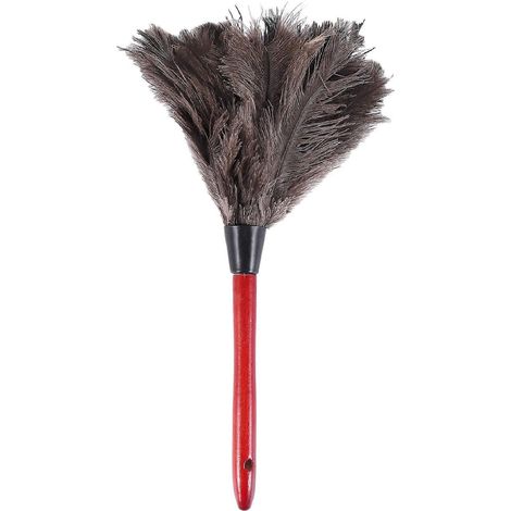 Plumeau de nettoyage en plumes d'autruche Plumeau d'autruche Plumeau en plumes d'autruche Plumeau doux Plumeau Des meubles aux pales de ventilateur pour divers travaux P o Color (1/5)