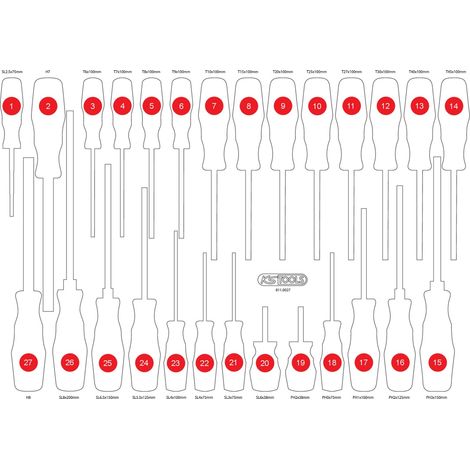 KS TOOLS Leere Schaumstoffeinlage zu 811.0027 ( 811.0027-97 ) (1/2)