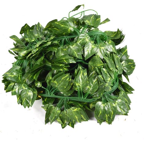 décorative artificielle en rotin vert guirlande florale