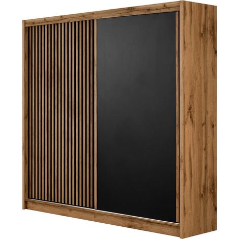 Armario Honolulu 223 , 215x203x60cm, Puertas de armario: Correderas, Número de estantes: 0