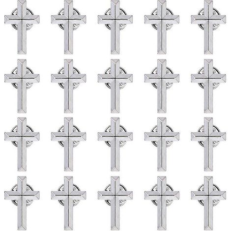 20 broches en alliage de zinc platine 25 x 16 mm (1/5)