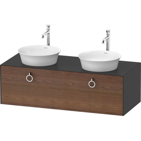 DURAVIT WT4983B77580010 WTU blanc tulipe, 1 trou, méridien gris, robinetterie AZ, 408