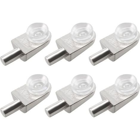 ZVD 20pcs Taquets étagère mural support d'étagère en verre en alliage de zinc ventouse (1/4)
