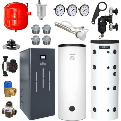 Pack Chaudière à granulés BioPellet TOP 30 Kw + ballon tampon + préparateur ECS + accessoires