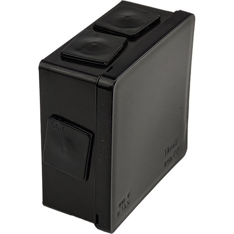 Boîte De Dérivation étanche Noire - 86x86x40mm - Ip55 - Protection Contre L'humidité - Montage En Saillie (1/5)