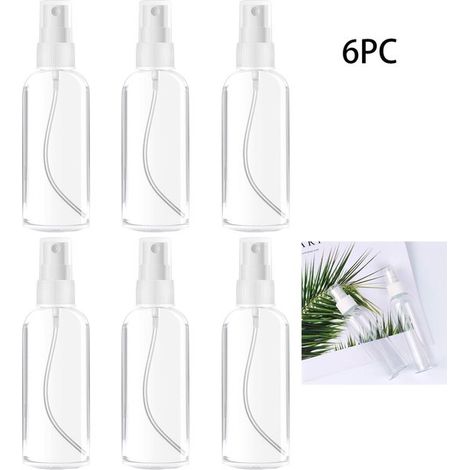 Pièces Petit flacon pulvérisateur - 100 ml - transparent - Flacon spray vide - Flacons de voyage - Vaporisateur - Diffuseur d'arômes - Convient (1/5)