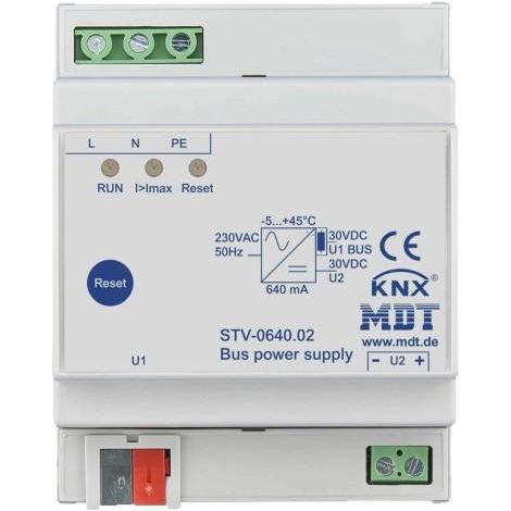 ALIMENTATION EN TENSION DU BUS KNX, 640/1200MA MDT STV-0640.02