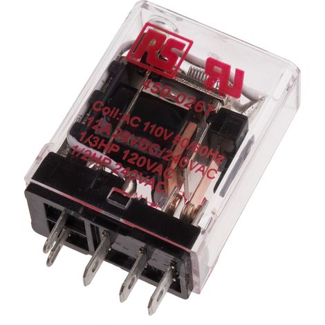 RS PRO Relais sans accrochage 1 RT, bobine 110V c.a. Montage sur CI 1.2W ( Prix pour 1 ) (1/2)