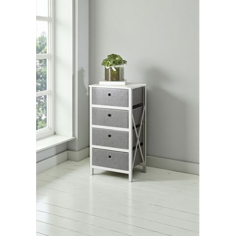 Foldable 4 Drawer Fabric Storage Organiser Unit (1/2)