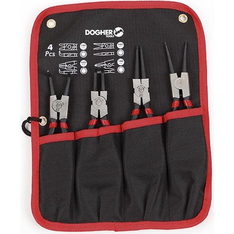 Tasche, 4 Stück, Seeger-Zange (180 mm)  DOGHER 220-010