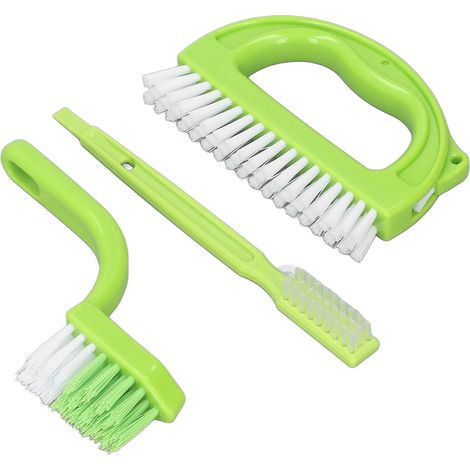 Ensemble de 3 brosses de nettoyage pour joints de carrelage, baignoire et lavabo (1/5)