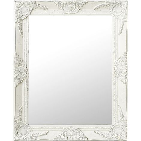 FIMEI Miroir mural style baroque 50x60 cm Blanc (1/5)