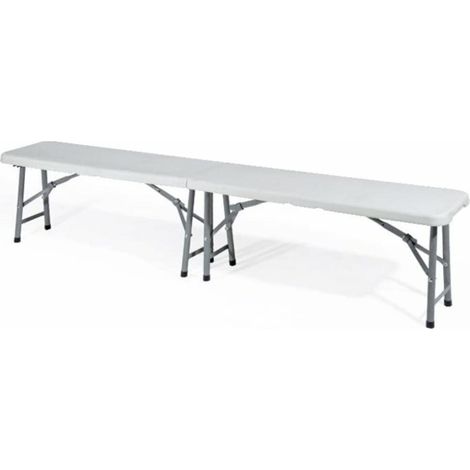 Panca Pieghevole 183x28x44 cm Richiudibile per Feste Sagre Fiere Giardino Campeggio Camping (1/5)