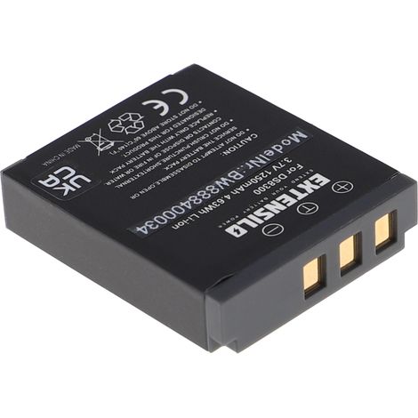 EXTENSILO 3x Akku kompatibel mit Premier DS8330 Kamera (1250 mAh, 3,7 V, Li-Ion) (1/4)