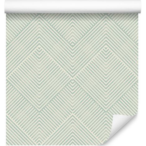 Papel pintado geométrico y vintage para salón y dormitorio, 50x1000 mm. (1/5)