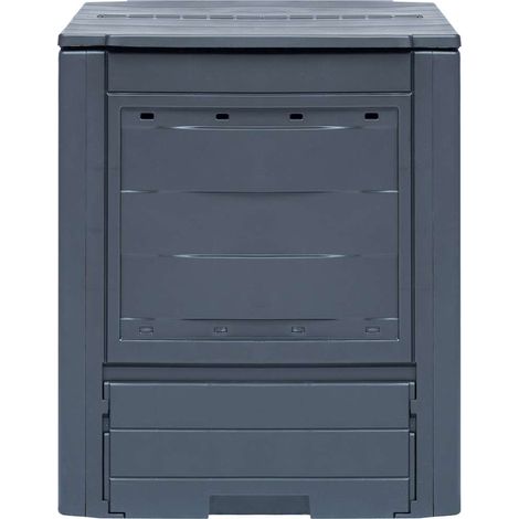 Maison Exclusive - Composteurs de jardin 3 pcs Gris 60x60x73 cm 780 L (1/5)