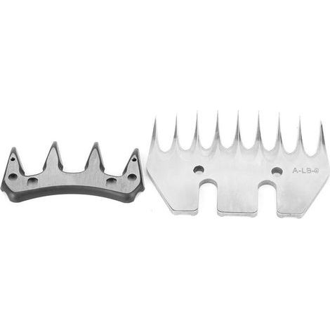 Schafschermesser aus Edelstahl, hochhartes Schermesser mit 9 geraden Zähnen (+ schwenkbares Messer) (1/5)