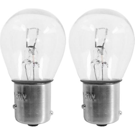 2x ampoule 12V 21W BAW15S PR21W 12088 7508 ergots décalés simple filament feu arrière stop brouillard arrière voiture électrique (1/2)
