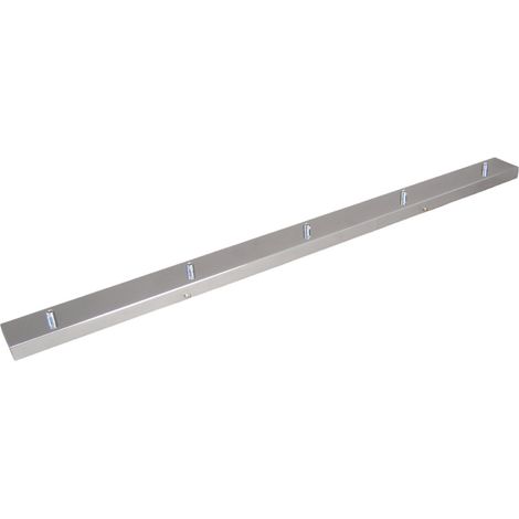 Rosone Multicavo 5 Fori In Metallo Cromo Lucido L120Cm (1/2)