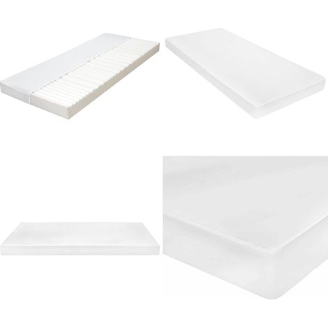 Matelas 80x200 cm 7 zones Mousse PU 10 cm H2 H3 - Matelas Invité - Matelas Mousse PU - Matelas 7 Zones - Matelas Double Zone - Soutien Lombaire - Home & Living (1/5)