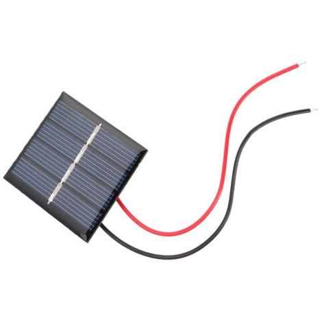 Lot de 2 mini panneaux solaires polycristallins 0,36 W – Pour projets scientifiques et jouets – Taille 42,5 x 48,5 mm – Poids 21 g (1/5)