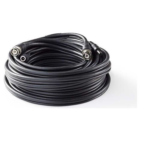 Cctv camera cable bnc dc 100 m round pvc black gift box (1/5)