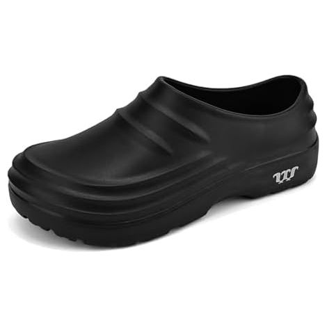 Chaussures de Cuisine antidérapantes pour Hommes et Femmes, résistantes à l'huile et imperméables, avec Semelles antidérapantes en Caoutchouc, Sabots de Travail Confortables