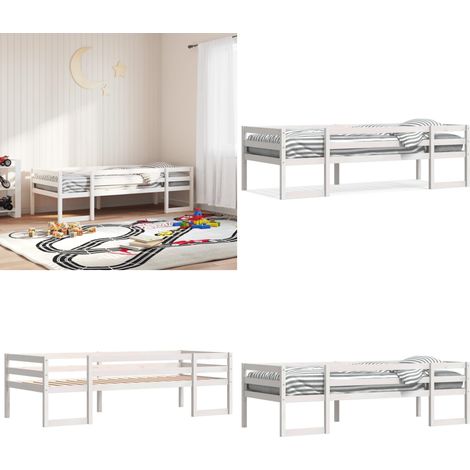 Cadre de lit pour enfants sans matelas 75x190 cm pin massif - Lit Enfant - Cadre De Lit - Lit Bois - Lit Robuste - Lit Sécurisé - Home & Living (1/5)